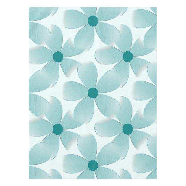 Green floral pattern. tablecloth (Front)