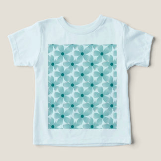 Green floral pattern. toddler t-shirt