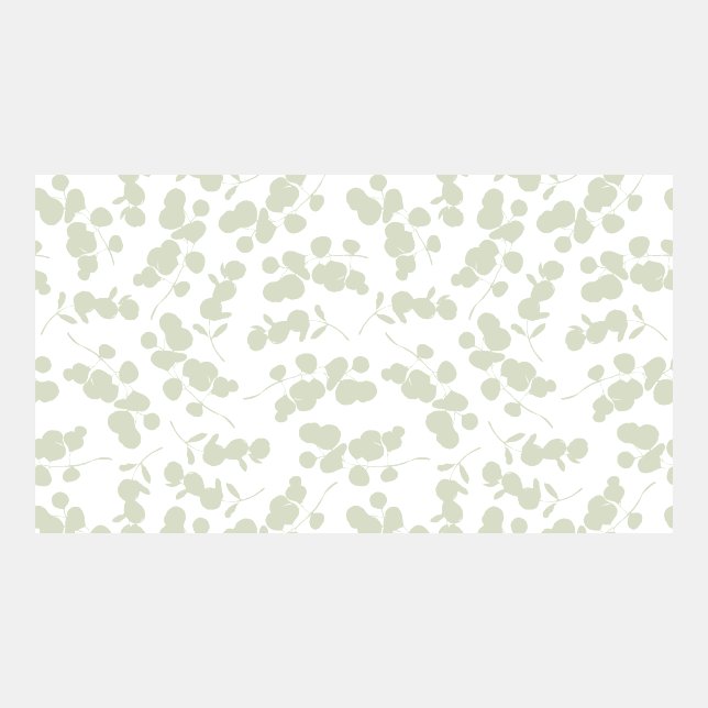 Green Floral Pattern Zoom Background Image (Front)