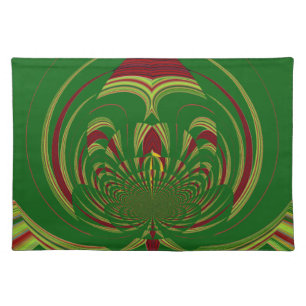 Green Floral Placemat