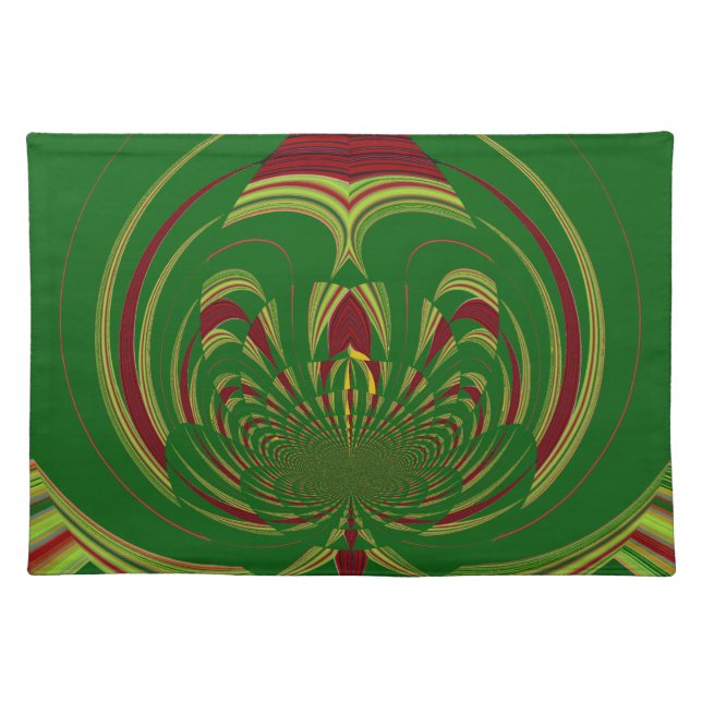 Green Floral Placemat (Front)