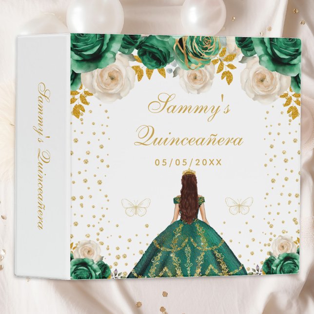 Green Floral Princess Photo Album 3 Ring Binder (Creator Uploaded)