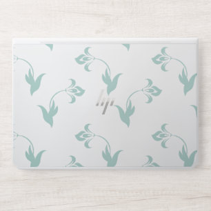 Green Floral Seamless Pattern HP Laptop Skin