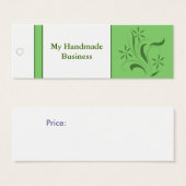 Green Floral Tag (Front & Back)