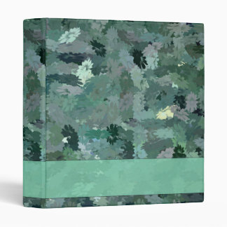 Green Floral Tapestry 3 Ring Binder