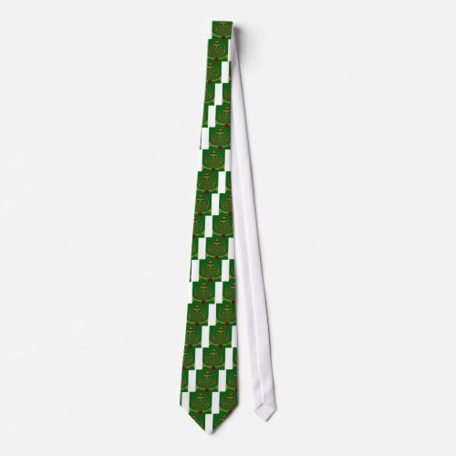 Green Floral Tie