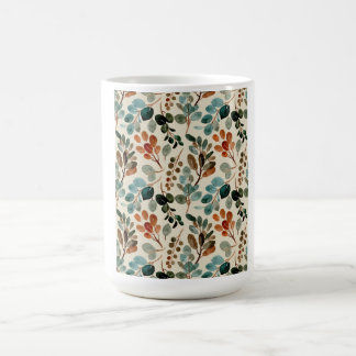 Green Floral Travel Flower Modern Coffee Lover Mug