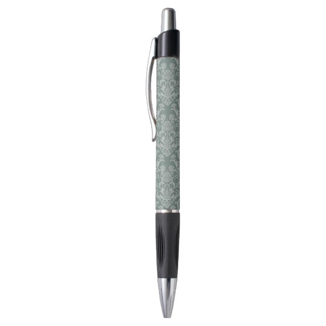 Green floral wallpaper pen (Top (Vertical))