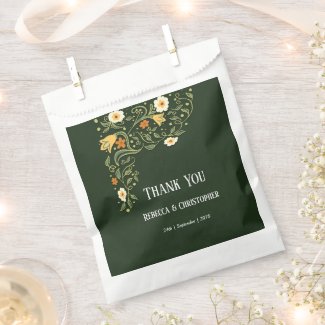 Green Floral Wedding Guest