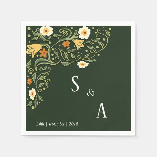 Green Floral Wedding