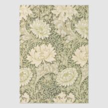 Green Floral Wm Morris Design