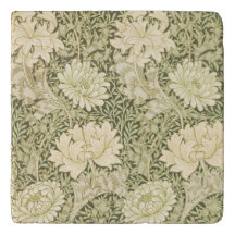 Green Floral Wm Morris Design