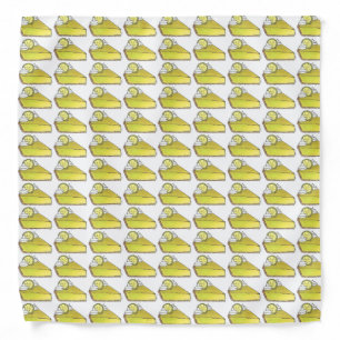Green Florida Key Lime Pie Slice Dessert Foodie Bandana