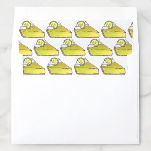 Green Florida Key Lime Pie Slice Foodie Envelope Liner