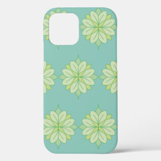 Green flower iPhone 12 case