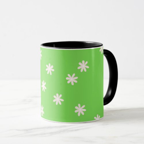 Green Flower Mug