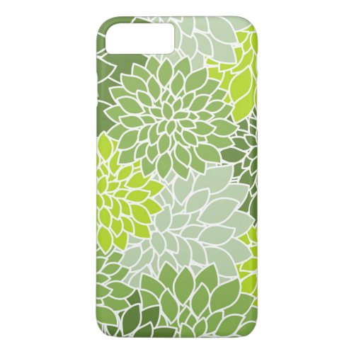 Green Flower Pattern iPhone 8 Plus7 Plus Case
