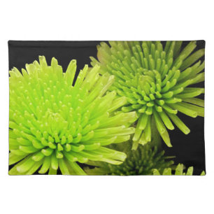 Green Flower Placemats