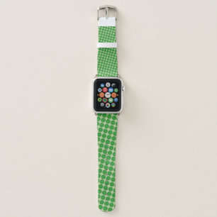 Green Flower Ribbon by Kenneth Yoncich Apple Watch Band