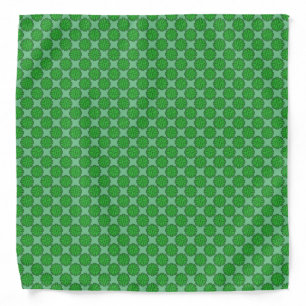 Green Flower Ribbon by Kenneth Yoncich Bandana