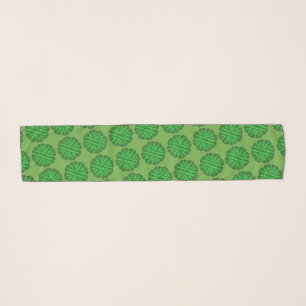 Green Flower Ribbon by Kenneth Yoncich Scarf