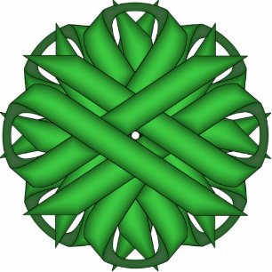Green Flower Ribbon by Kenneth Yoncich Statuette