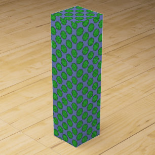 Green Flower Ribbon by Kenneth Yoncich Wine Box