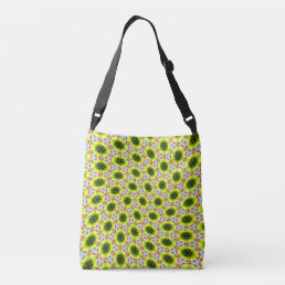 Green Flower Seed Crossbody Bag