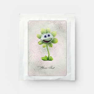 Green Flower Tea Bag Drink Mix