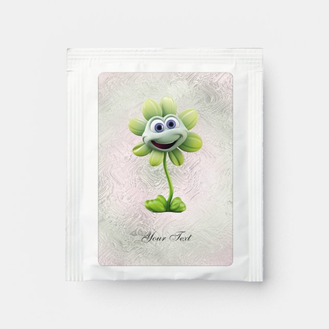 Green Flower Tea Bag Drink Mix (Front)