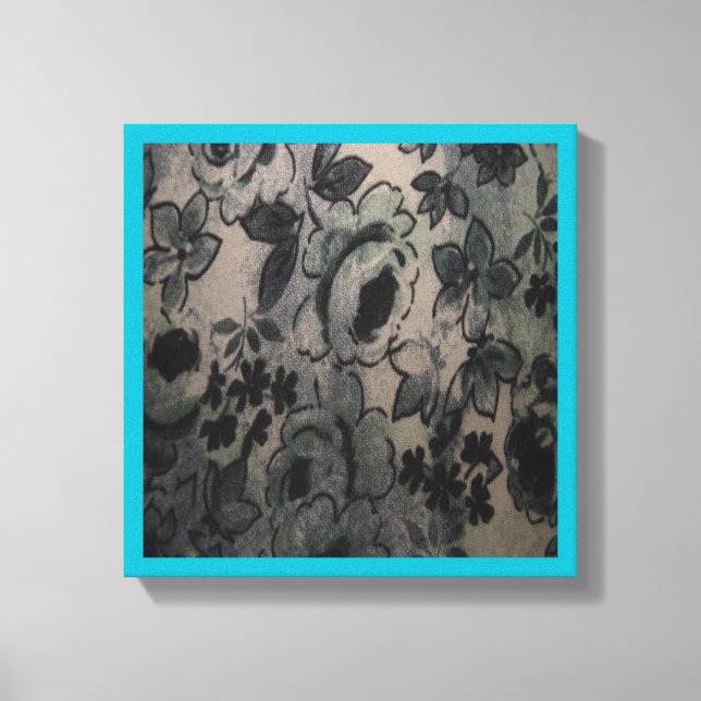 GREEN FLOWERS CANVAS PRINT (Front)