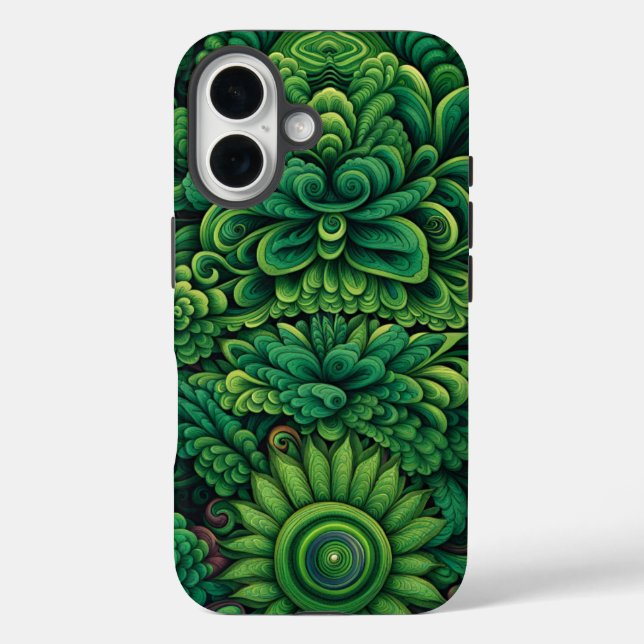 Green flowers Case-Mate iPhone case (Back)