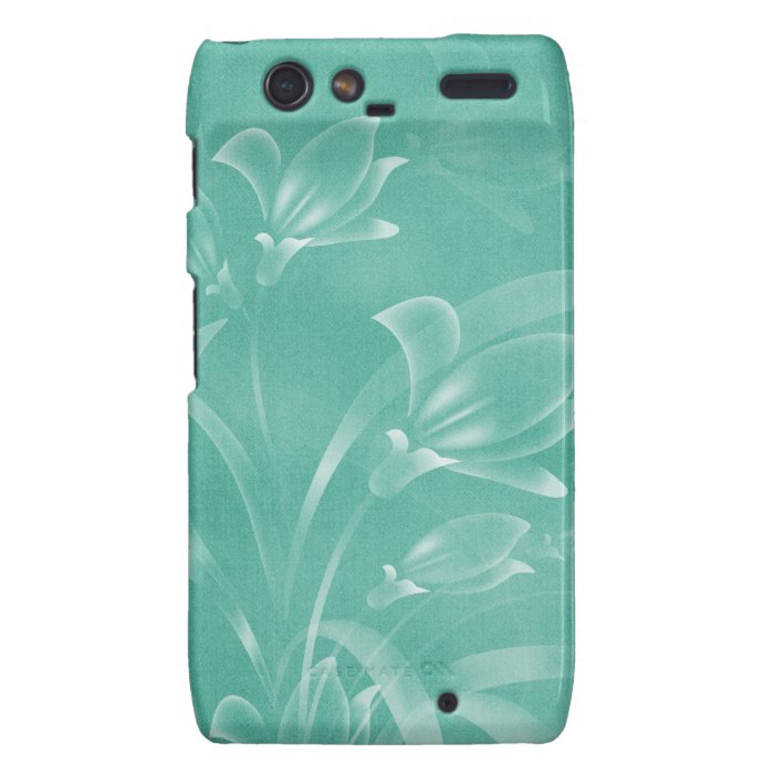 Green Flowers Droid Razr Case