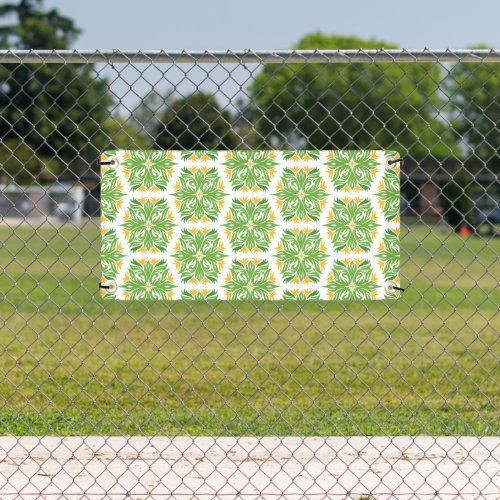 Green Flowers Pattern Of Flowers Floral Pattern Banner