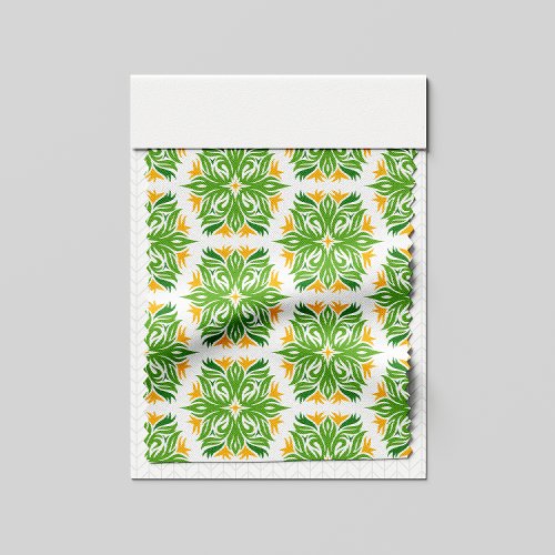 Green Flowers Pattern Of Flowers Floral Pattern Fabric