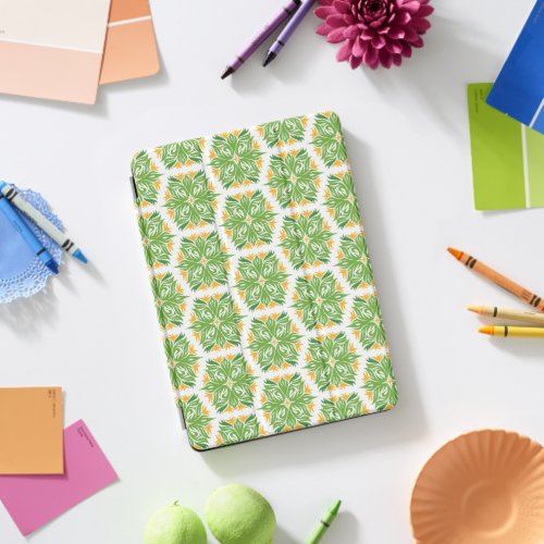 Green Flowers Pattern Of Flowers Floral Pattern iPad Pro Cover