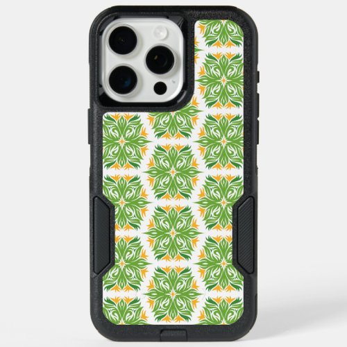 Green Flowers Pattern Of Flowers Floral Pattern iPhone 15 Pro Max Case