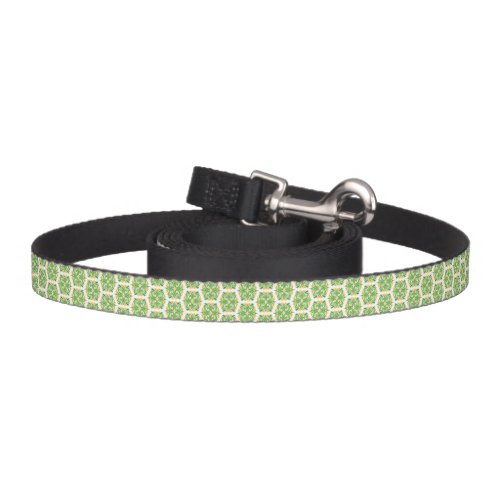 Green Flowers Pattern Of Flowers Floral Pattern Pet Leash