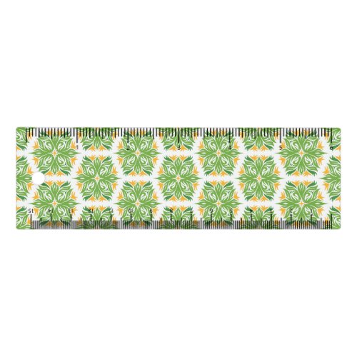 Green Flowers Pattern Of Flowers Floral Pattern Ruler