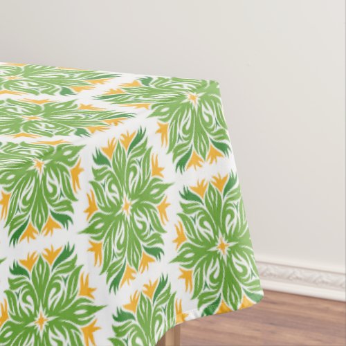 Green Flowers Pattern Of Flowers Floral Pattern Tablecloth