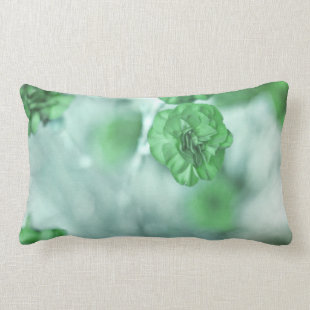 Green Flowers Pillow
