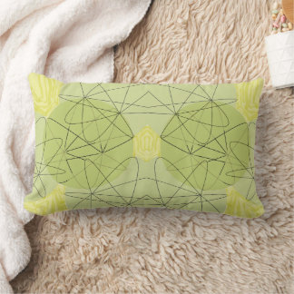 Green Flows Lumbar Pillow