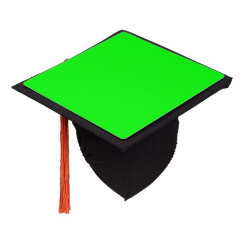Green fluo color background ready to customize graduation cap topper