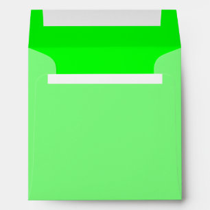 Green Fluo Neon Color Customize This! Envelope