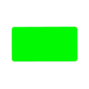 Green Fluo Neon Color Customize This! Label