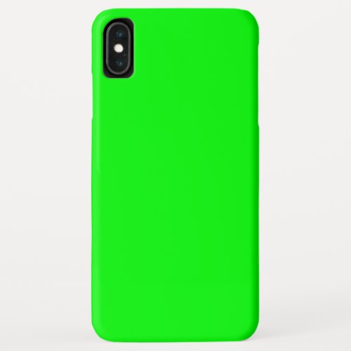 Green Fluo Neon Color Decor Customize if you like iPhone XS Max Case