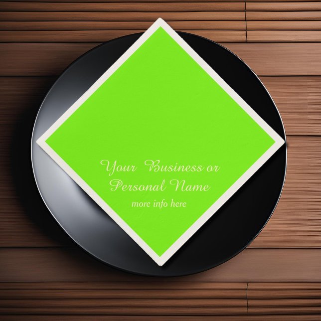 green fluorescent solid color napkins (Creator Uploaded)