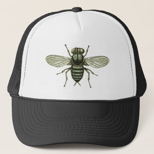 green fly trucker hat