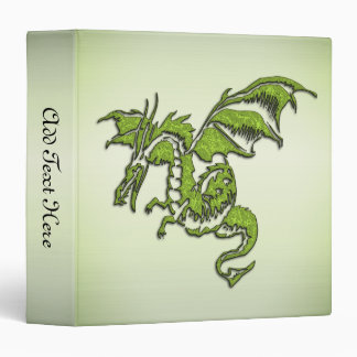 Green Flying Dragon 3 Ring Binder