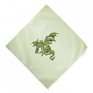 Green Flying Dragon Bandana